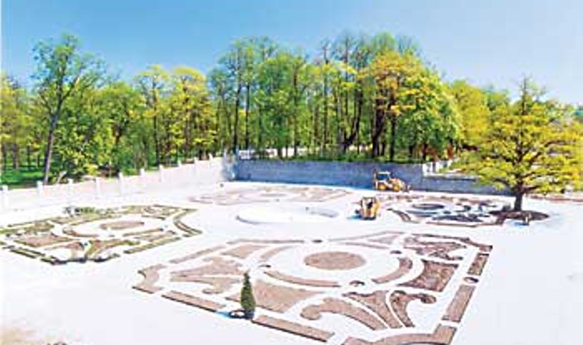 VANA BAROKKHIILGUSE TAASTAMINE: Kadrioru pargi lilleaia taastamistööd 2001. Ingmar Muusikus