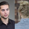 SOENGUVIDEO: Modell German Pinelis hakkas juuksuriks! Vaata, kuidas teha elegantselt lohakat krunnisoengut