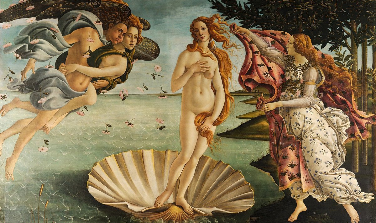 Sandro Botticelli, “Veenuse sünd”.