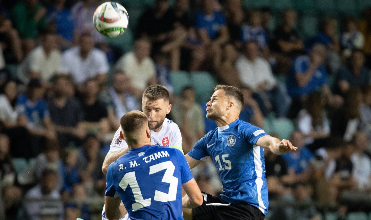 Eesti alustas Slovakkia vastu kahe ründajaga. Kas sama tehakse ka täna?