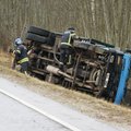 ФОТО | В Центральной Эстонии столкнулись два грузовика