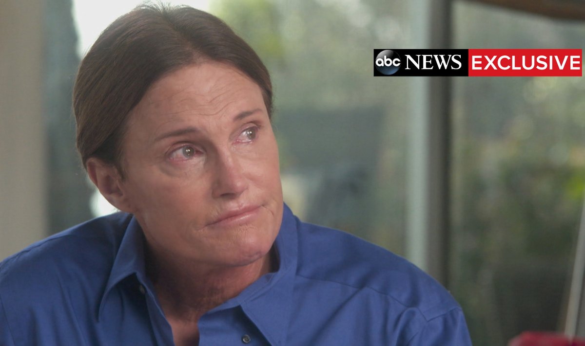 Handout shows Bruce Jenner during a two-hour interview with ABC News anchor Diane Sawyer that aired as a special edition of ABC News’ “20/20"