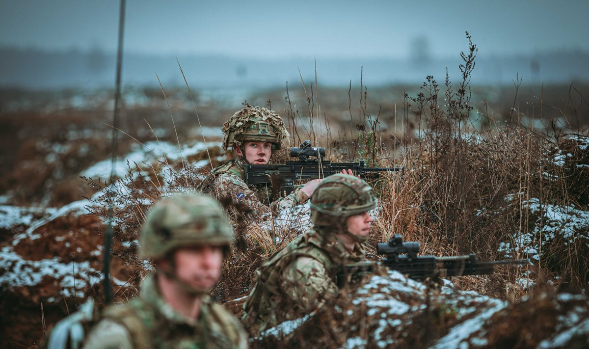 Suubritannia sõdurid NATO õppustel Poolas.