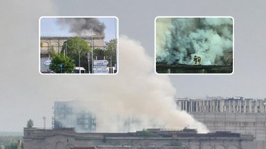ВИДЕО | В Ласнамяэ вспыхнул пожар: горело холодильное здание Premia