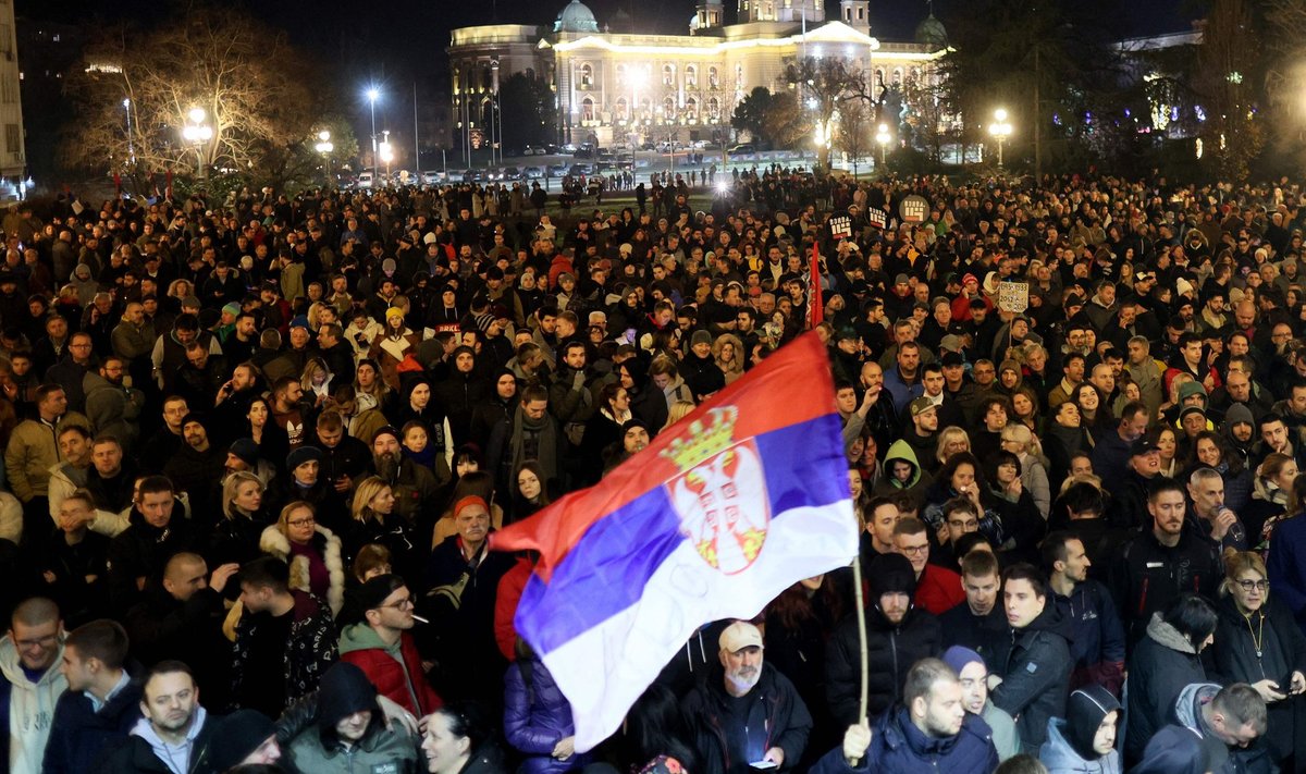 Eilne meeleavaldus Belgradis