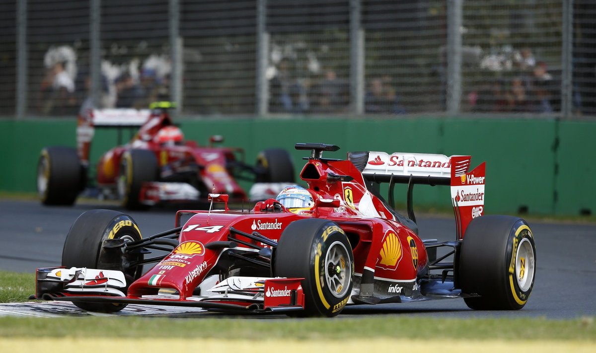 Melbourne: Alonso ees ja Räikkönen taga. Kas nii hooaja lõpuni?