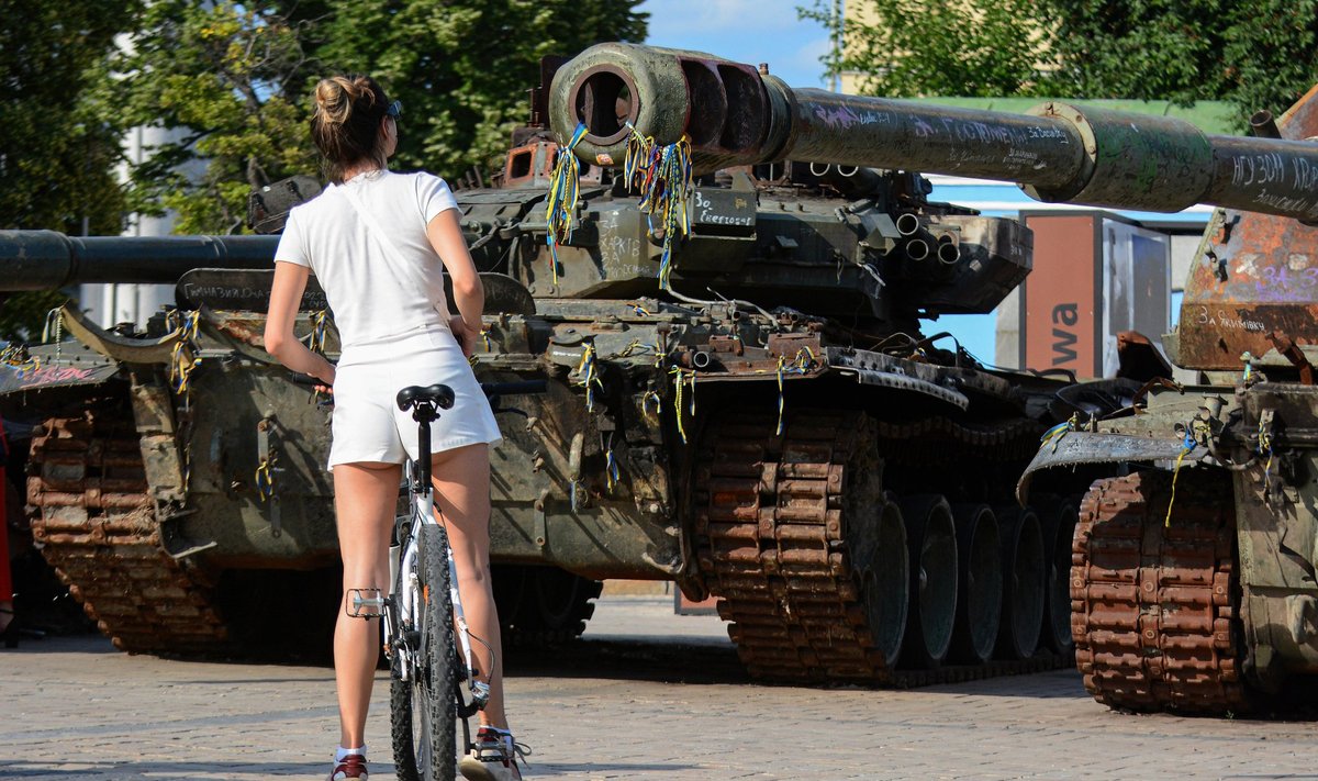 Venemaa purustatud tank Kiievis