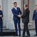 FOTOD: Portugali jalgpallikoondis käis enne Eestiga mängu presidendi vastuvõtul