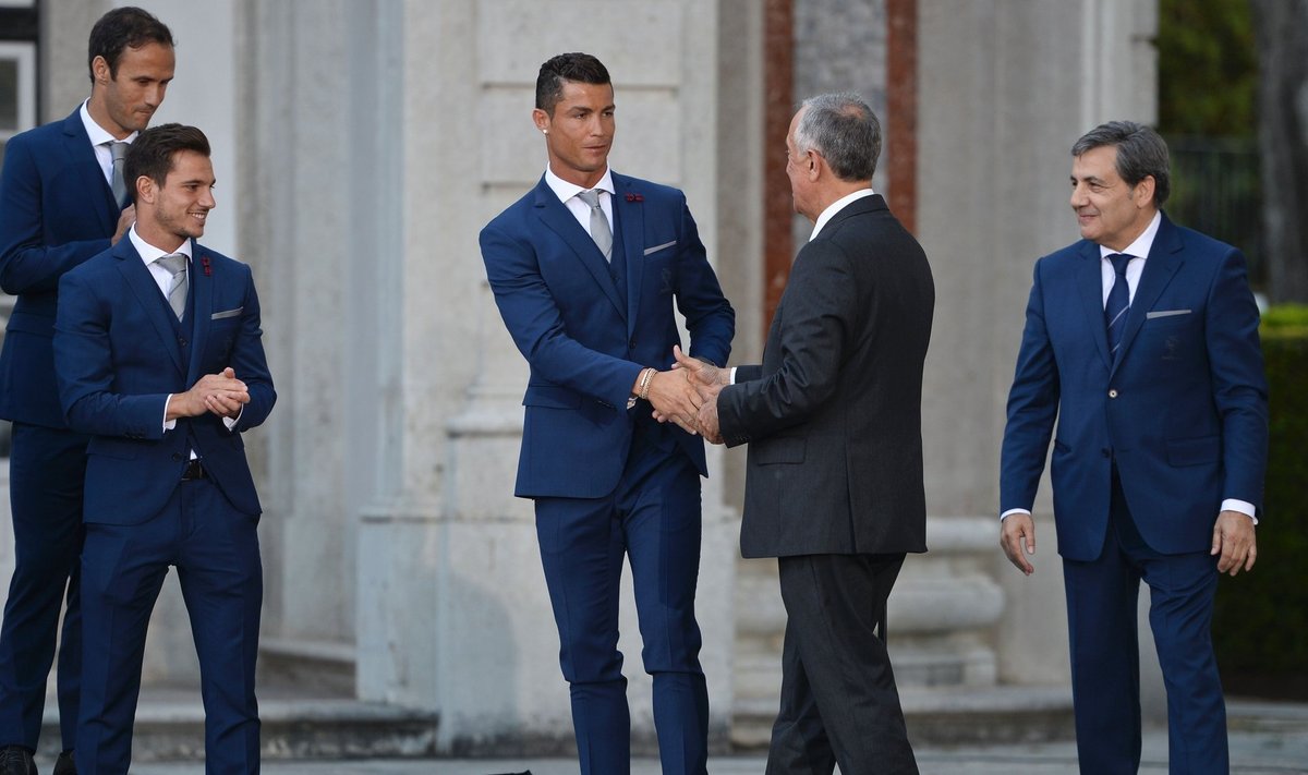 Cristiano Ronaldo&Co Portugali presidendi vastuvõtul