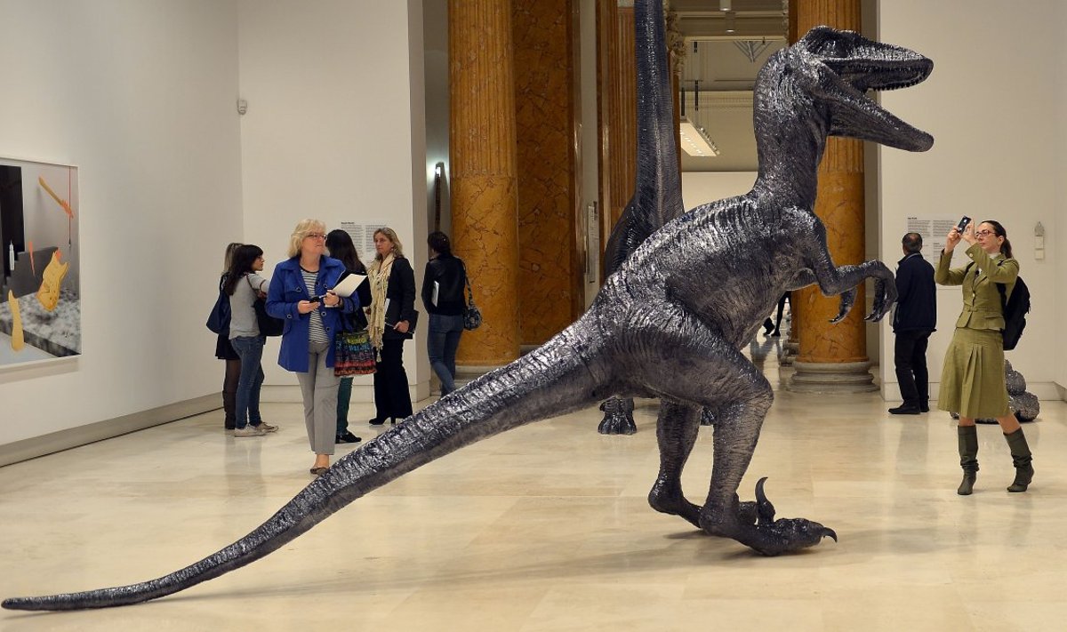 Ameerika Ühendriikide kunstniku Rob Pruitti nägemus Velociraptorist