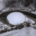 VIDEO | Müstiline loodusnähtus: Vigala jõel pöörleb hiiglaslik jääratas