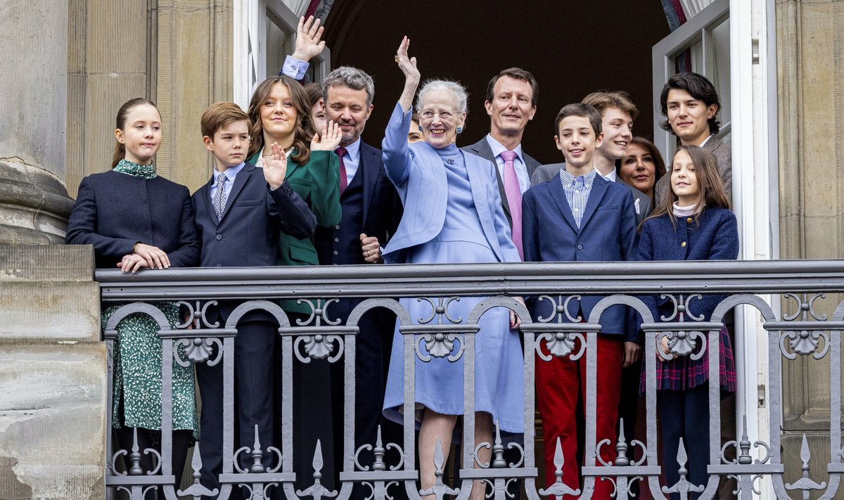 Taani kuninglik perekond pea täiskoosseisus eelmisel kevadel Margrethe sünnipäeval