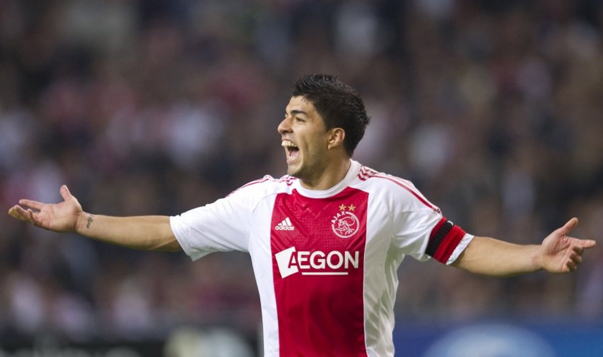 Luis Suarez Amsterdami Ajaxi särgis.