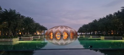 Bamboo Dome G20 Bali tippkohtumiseks, autor Biroe Architecture