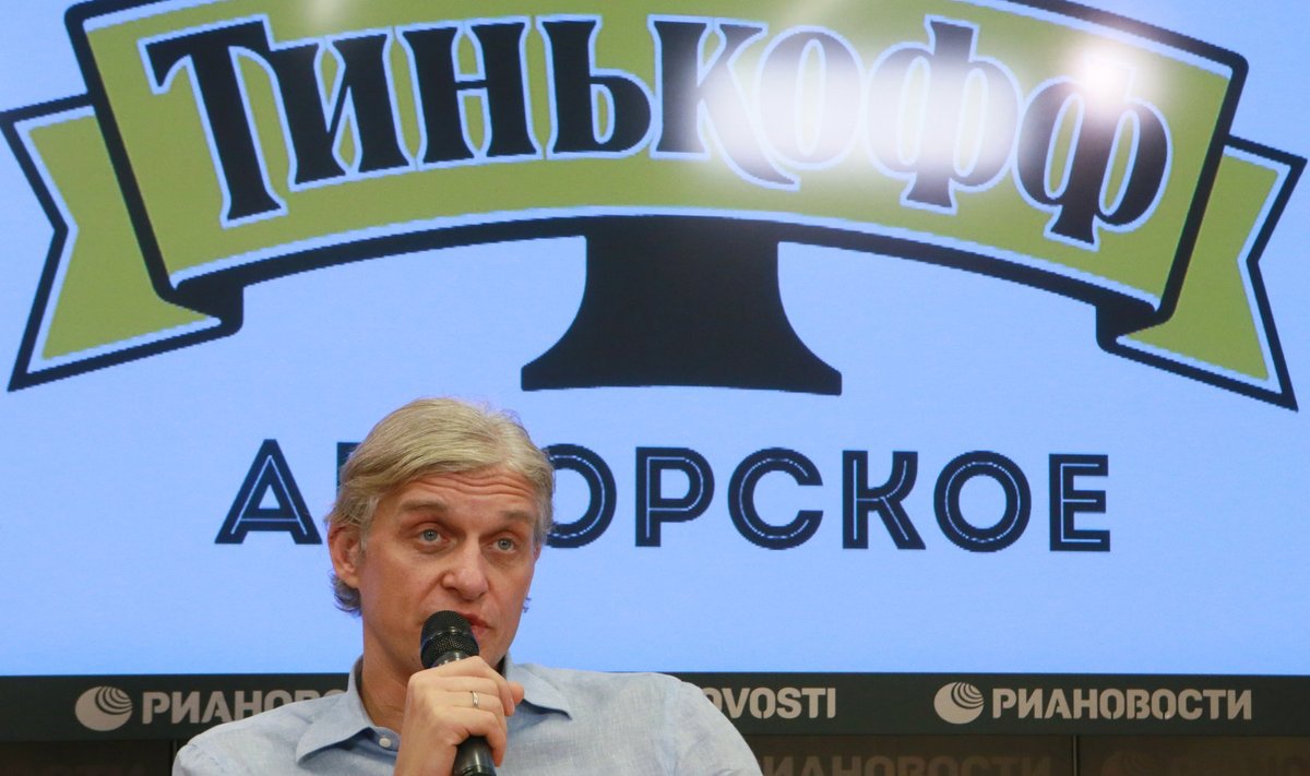 Tinkoff brand founder Oleg Tinkov gives news conference
