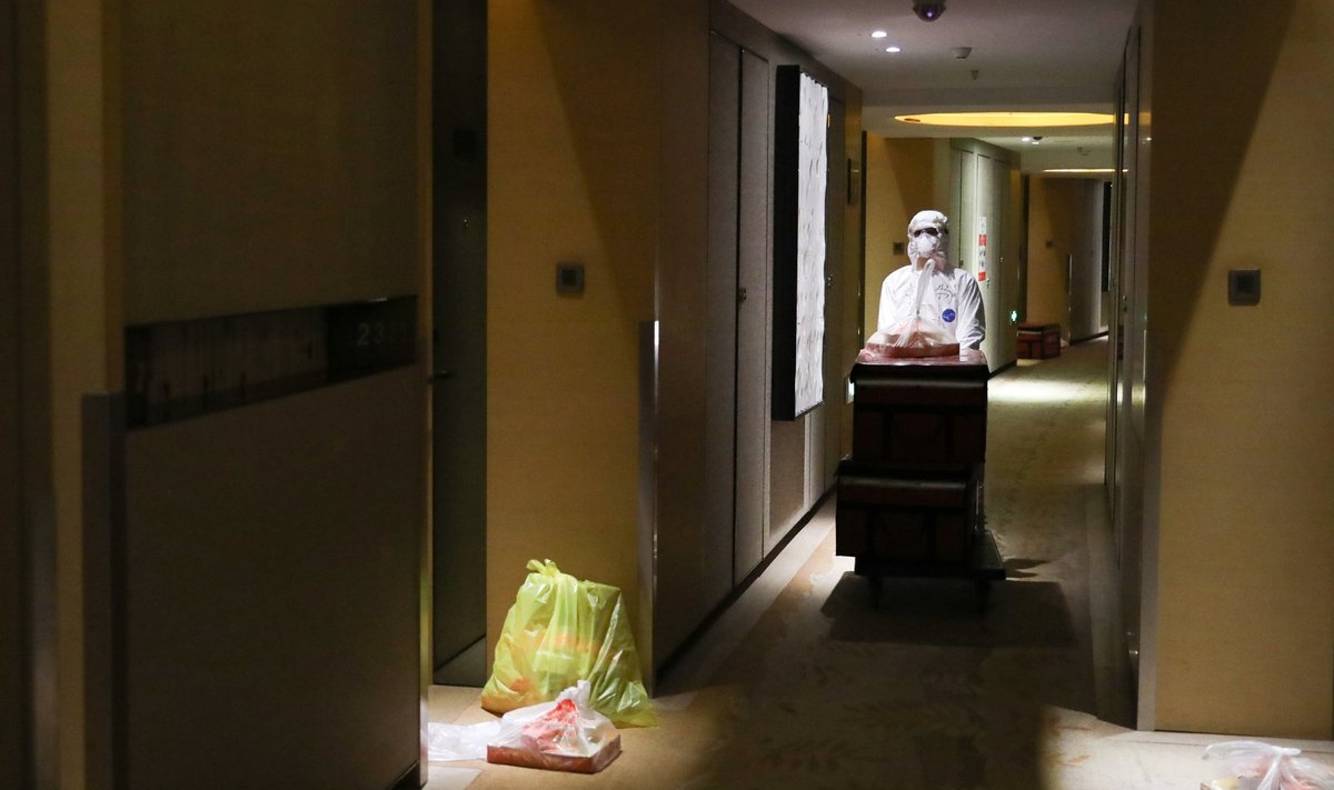 Hiina võimud paigutasid sajad välisriikidest tulnud inimesed ühte Pekingi hotelli 14-päevasesse karantiini. Pildil hotell möödunud nädala alguses