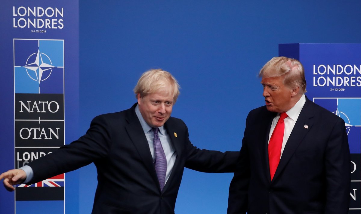 Boris Johnson ja Donald Trump 2019. aastal NATO kohtumisel