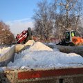 ФОТО | В Пирита начался вывоз снега