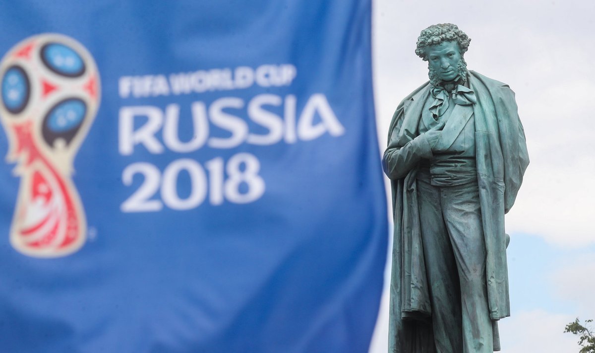 Aleksandr Puškin ja jalgpalli MM. Mõlemad on Venemaa uhkused.