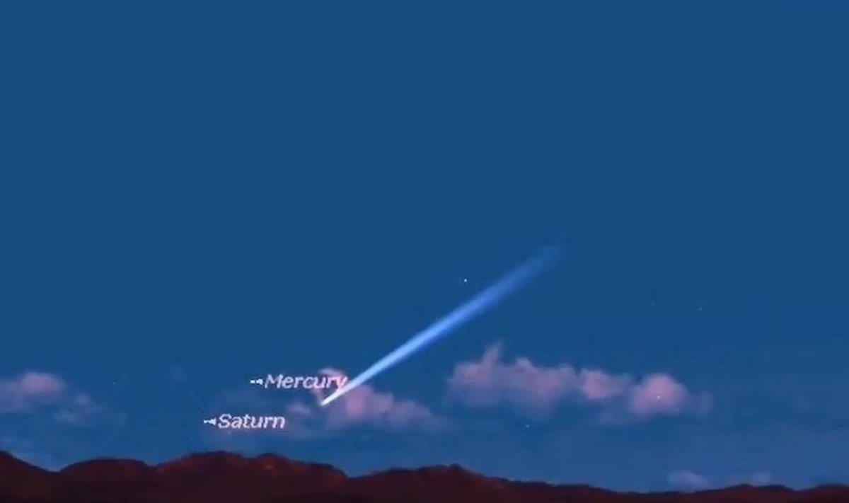 Komeet paistaks taevas 22. novembril sellisena.