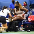 Jalga vigastanud Serena Williams kaotas ja ei suutnud US Openil ajalugu teha
