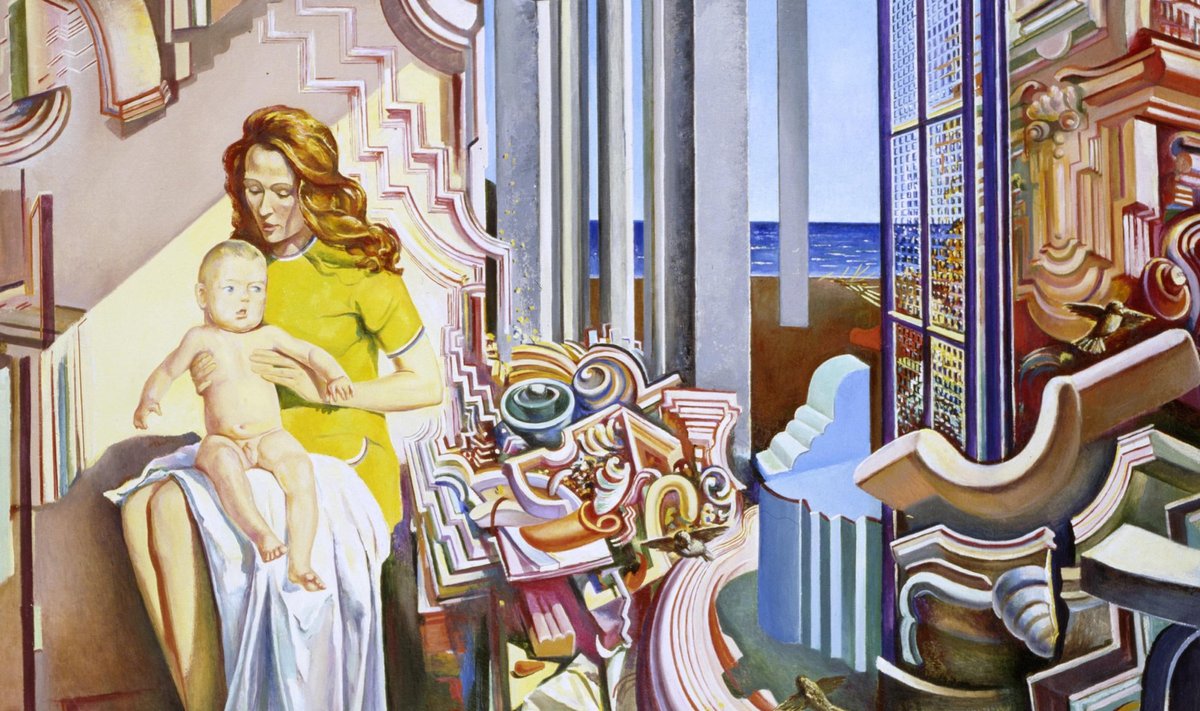 Maali „Kollane valgus” (1974) vaadates tekib seos sürrealist Salvador Dalí loominguga.