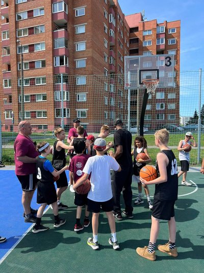 Kristiine Spordimaja juures toimunud treening.