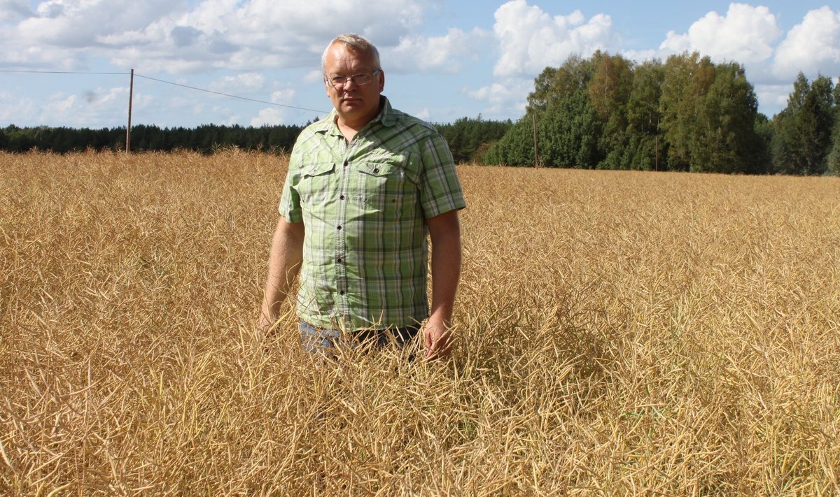 Eelmise viljelusvõistluse teravilja üldvõitja oli Saaremaa tuntud põllumees Kaido Kirst.