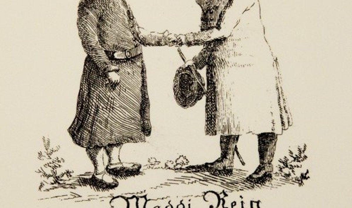 Maddi Reinu portree: esimene illustratsioon Eesti ajakirjanduses, mis  ilmus 1821. aastal Marahwa Näddala-Lehes.