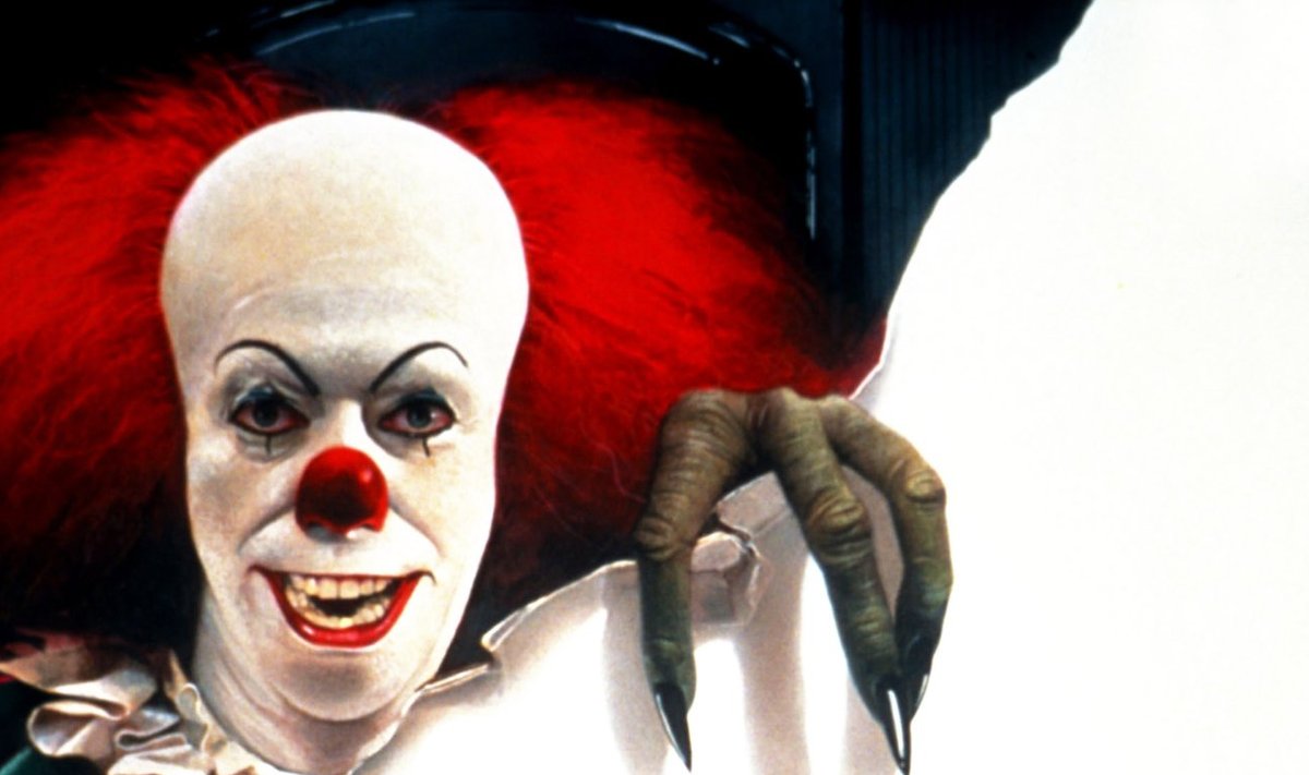 STEPHEN KING'S IT, Tim Curry (as Pennywise the Clown), 1990, (c)Warner Bros. Television/courtesy Eve