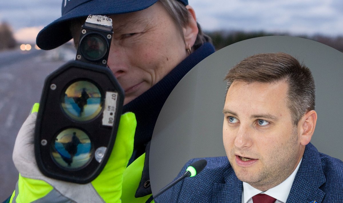 Mobiilse kiirusemõõtmise puhul kasutab politsei aina vähem hoiatusmärke. Tallinna abilinnapea Vladimir Svet (paremal) rõhutas, et uus lähenemine ongi just politsei, mitte linnavalitsuse strateegia.
