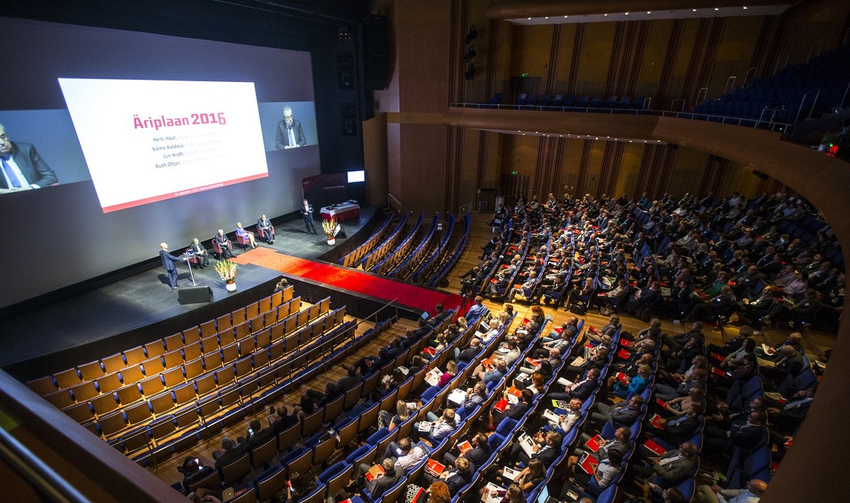 Suur osa Eesti ärieliidist kogunes eile Nordea kontserdisaali tuleva aasta plaane arutama.