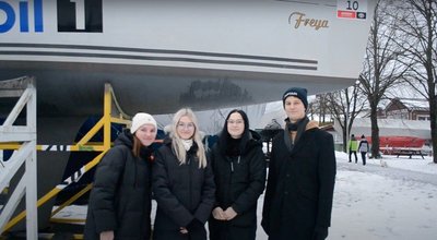 Meeskond Harbour. Vasakult Krista Zõhtsõk, Nikkie Päärsoo, Liisu Maidi Varik, Sander Sink