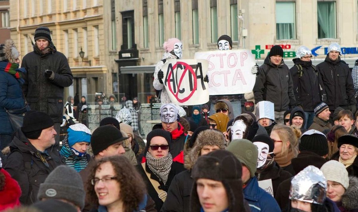 Veebruaris toimunud ACTA-teemaline meeleavaldus oli hea näide Anonymouse-protestist.