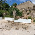 FOTOD | Rakveres varises puhkeplatsi kõrval asetsev sein kokku