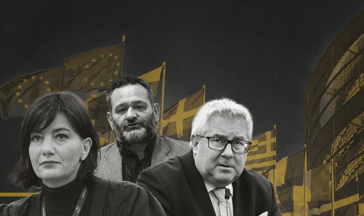 Praeguse europarlamendi ühed kurikuulsamad liikmed on (vasakult) Lara Comi, Ioannis Lagos ja Ryszard Czarnecki.