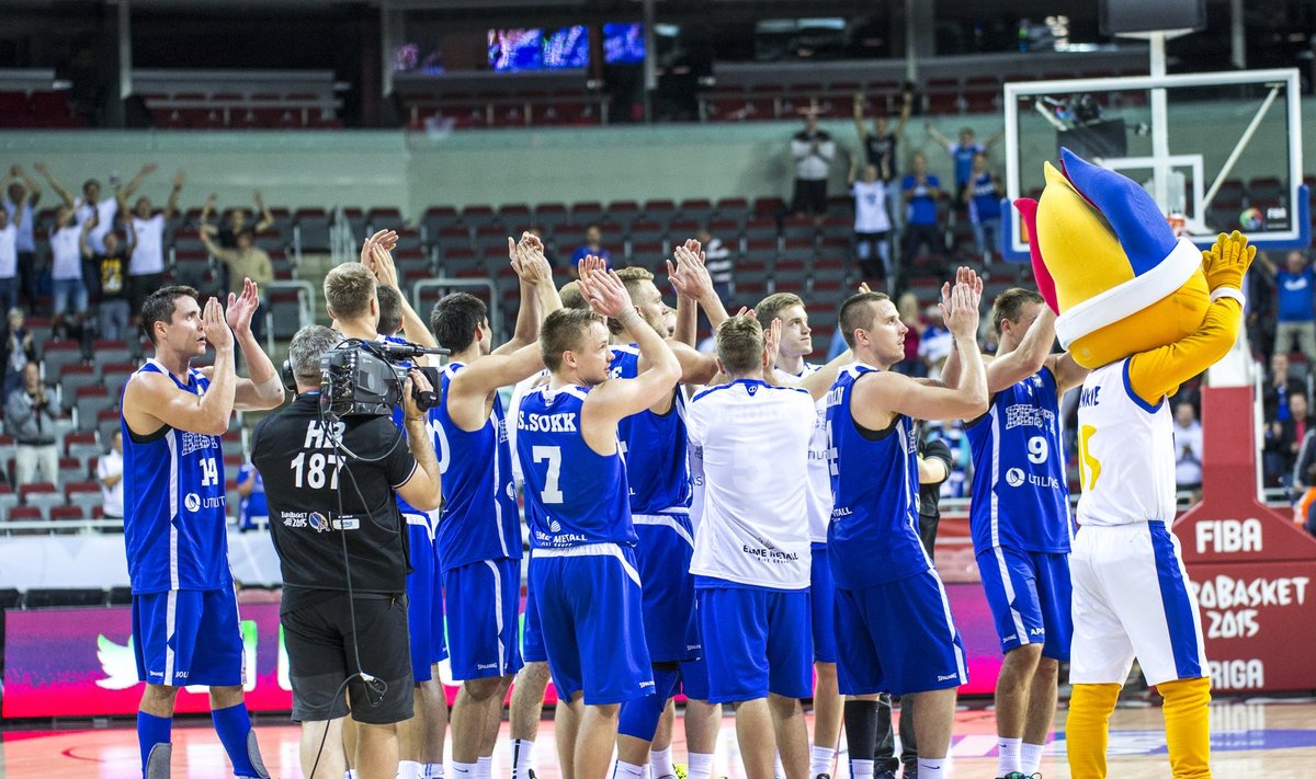 Eesti korvpallikoondislased pärast Ukraina võitmist