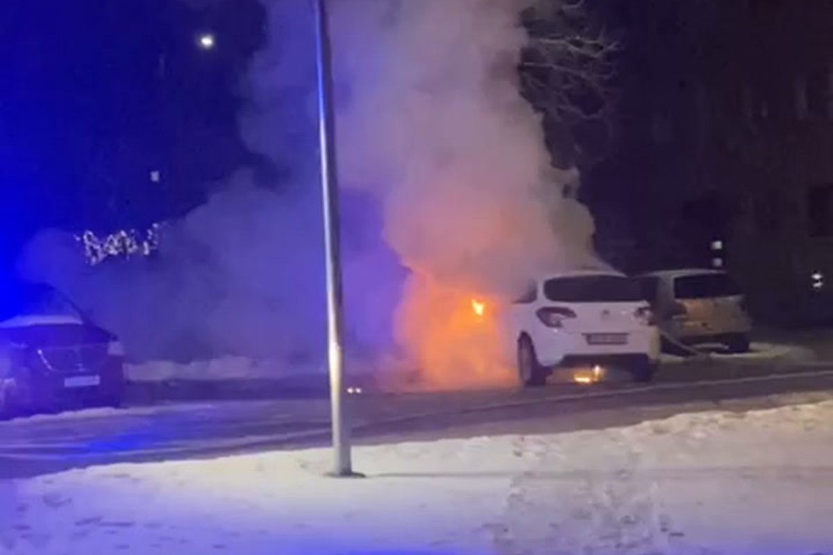 ВИДЕО | В Маарду загорелся автомобиль