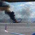 VIDEO ja FOTOD: Las Vegase lennuväljal süttis enne starti British Airwaysi reisilennuk