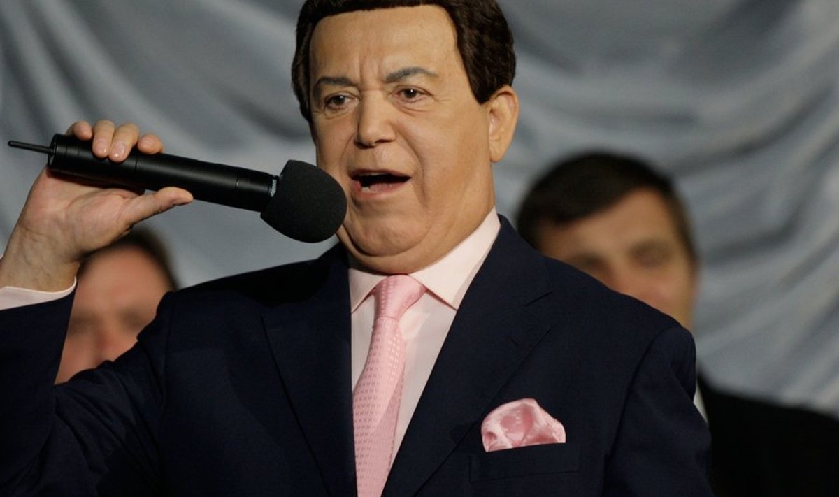 People's Artist of the USSR Iosif Kobzon performing at his anniversary gala in the Rossiya Central Concert Hall in Luzhniki.