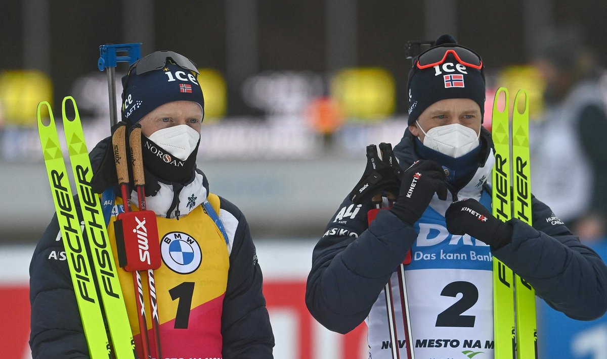 Johannes Thingnes (vasakul) ja Tarjei Bø
