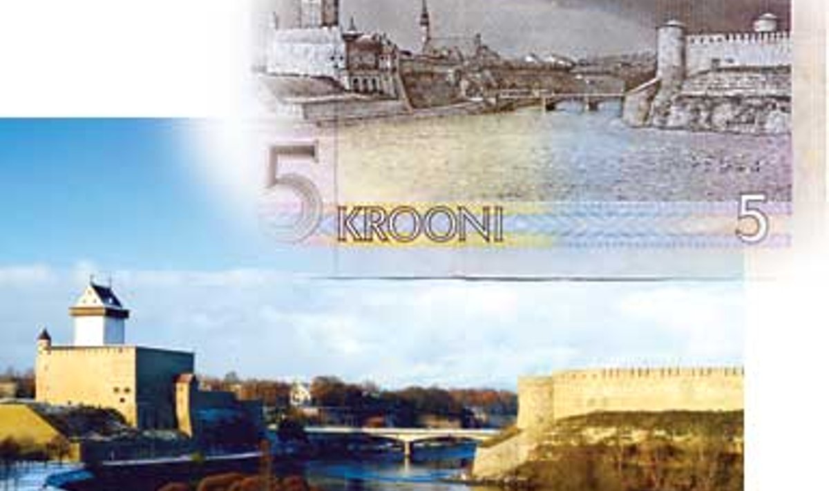 PEEGELDUVAD JÕKKE: Sõjaeelse ajaga võrreldes peegelduvad nii Narva kui Ivangorodi linnused praegu nende vahel voolavasse jõkke hoopis teistsugustena.