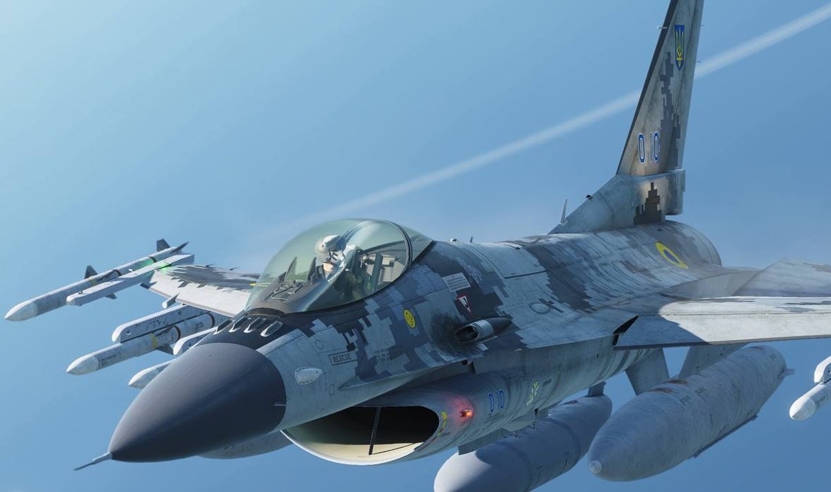 F-16 Ukraina õhujõudude värvides