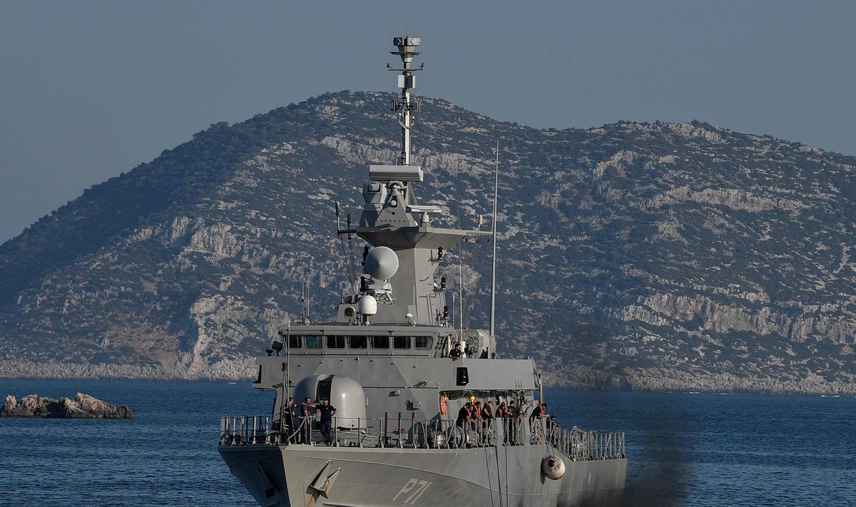 Kreeka patrull-laev augusti lõpus Megísti ehk Kastellorizo saare lähistel, Türgi rannikust kahe kilomeetri kaugusel