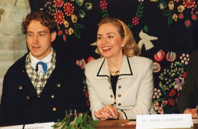 Hillary Clinton Tallinnas 1996 juuli.
