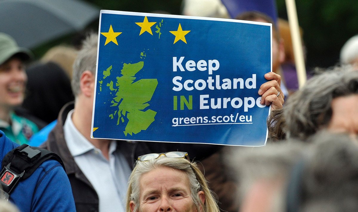 Šotlased toetasid kolm aastat tagasi juunis toimunud rahvareferendumil Euroopa Liitu edasi jäämist.