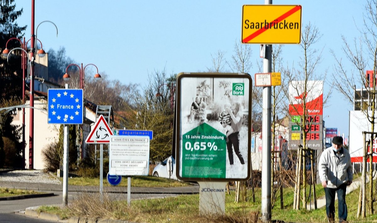 Saksa-Prantsuse piiri ala Saksamaal Saarbrückenis.