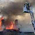 ФОТО И ВИДЕО | В Копли горел заброшенный дом