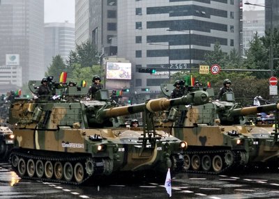 Lõuna-Korea sõjaväeparaadil esitletud tankid