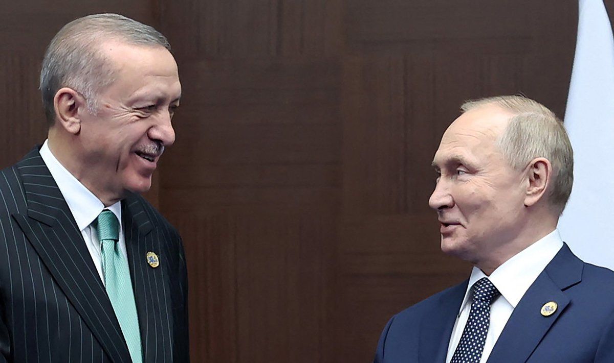 Президент Турции Реджеп Тайип Эрдоган и президент России Владимир Путин
